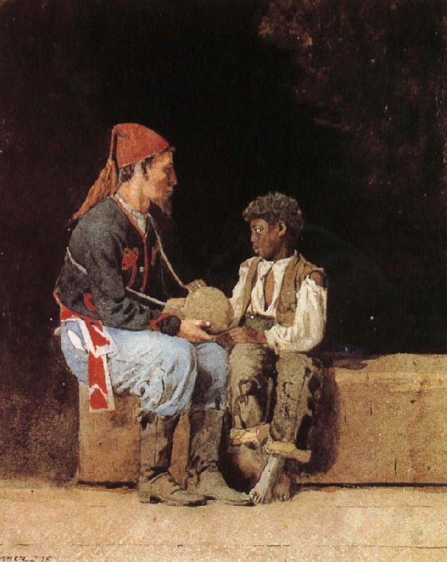 Winslow Homer Illegal trade oil painting image